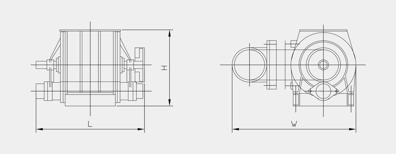 blow through airlock drawing